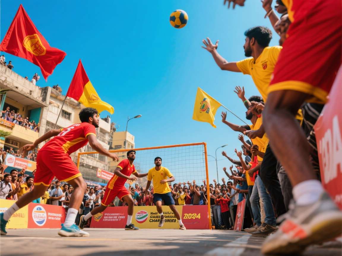 Street Handball India - Mumbai Gully Championship Street Handball India real-world tournament in Mumbai