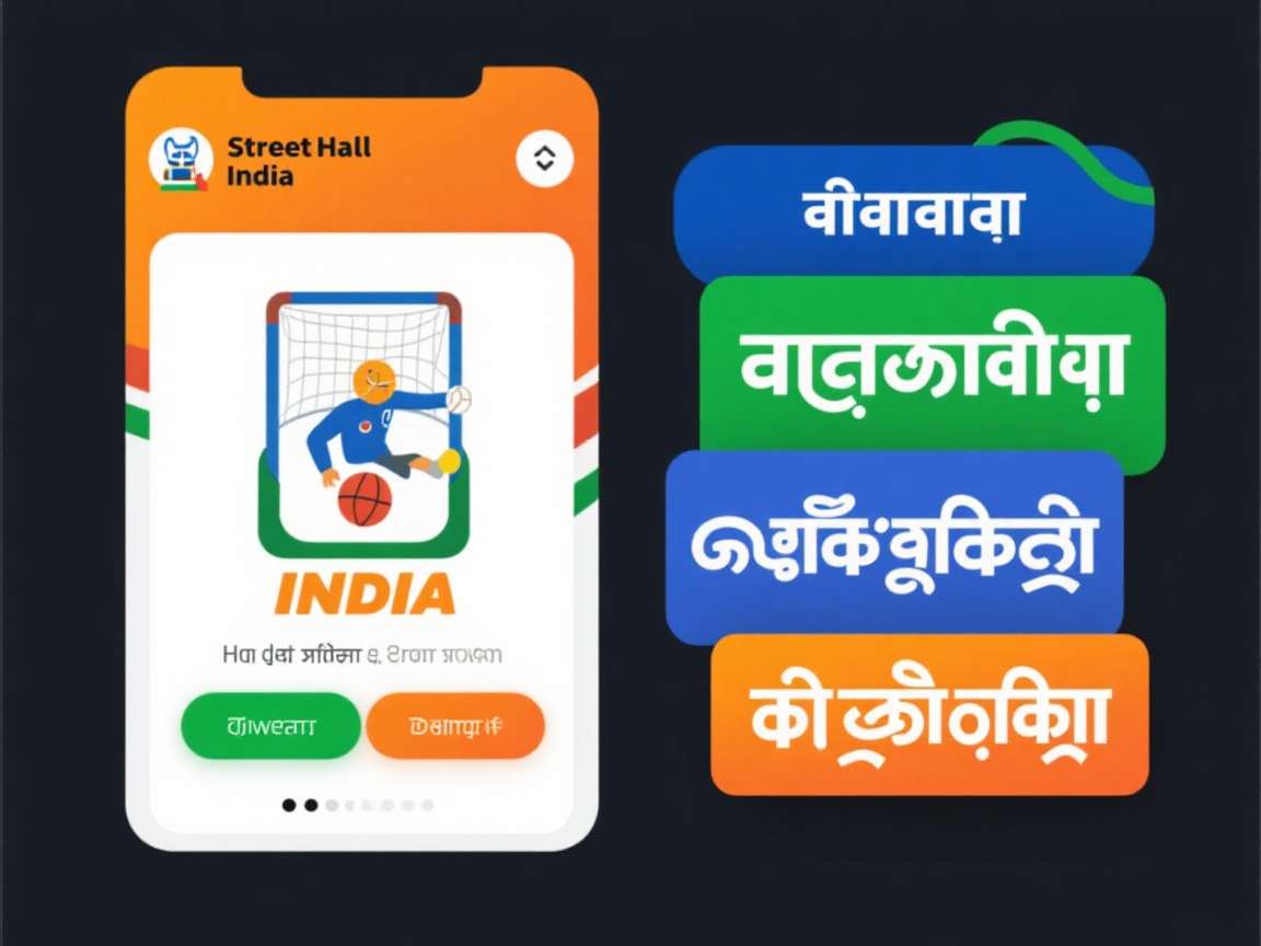 Street Handball India - Multi-language Support Street Handball India in multiple Indian languages